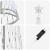 Brad de Crăciun LED Alb rece 138.5 x 138.5 x 399 cm Metal GartenMobel Dekor