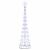 Brad de Crăciun LED albastru 138.5 x 138.5 x 399 cm Metal GartenMobel Dekor