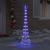 Brad de Crăciun LED albastru 138.5 x 138.5 x 399 cm Metal GartenMobel Dekor