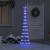 Brad de Crăciun LED albastru 138.5 x 138.5 x 399 cm Metal GartenMobel Dekor