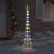 Brad de Crăciun LED Multicolour 138.5 x 138.5 x 399 cm Metal GartenMobel Dekor