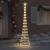 Brad de Crăciun LED Alb cald 138.5 x 138.5 x 399 cm Metal GartenMobel Dekor