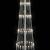 Brad de Crăciun LED Alb cald 138.5 x 138.5 x 399 cm Metal GartenMobel Dekor