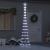 Brad de Crăciun LED Alb rece 138.5 x 138.5 x 399 cm Metal GartenMobel Dekor