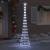 Brad de Crăciun LED Alb rece 138.5 x 138.5 x 399 cm Metal GartenMobel Dekor