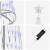 Brad de Crăciun LED albastru 138.5 x 138.5 x 399 cm Metal GartenMobel Dekor