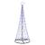 Brad de Crăciun LED albastru 138.5 x 138.5 x 399 cm Metal GartenMobel Dekor
