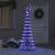 Brad de Crăciun LED albastru 138.5 x 138.5 x 399 cm Metal GartenMobel Dekor