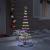 Brad de Crăciun LED Multicolour 138.5 x 138.5 x 399 cm Metal GartenMobel Dekor