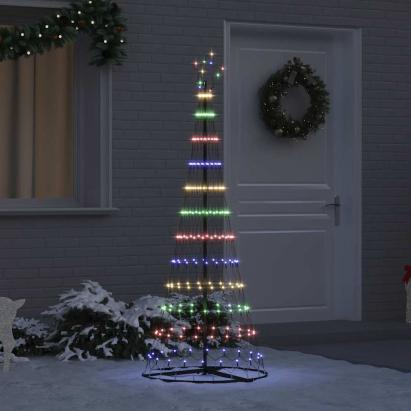 Brad de Crăciun LED Multicolour 138.5 x 138.5 x 399 cm Metal GartenMobel Dekor