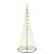 Brad de Crăciun LED Alb cald 138.5 x 138.5 x 399 cm Metal GartenMobel Dekor