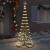 Brad de Crăciun LED Alb cald 138.5 x 138.5 x 399 cm Metal GartenMobel Dekor