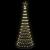 Brad de Crăciun LED Alb cald 138.5 x 138.5 x 399 cm Metal GartenMobel Dekor