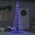 Brad de Crăciun LED albastru 138.5 x 138.5 x 399 cm Metal GartenMobel Dekor