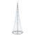 Brad de Crăciun LED Alb rece 138.5 x 138.5 x 399 cm Metal GartenMobel Dekor