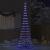 Brad de Crăciun LED albastru 138.5 x 138.5 x 399 cm Metal GartenMobel Dekor