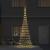 Brad de Crăciun LED Alb cald 138.5 x 138.5 x 399 cm Metal GartenMobel Dekor
