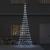 Brad de Crăciun LED Alb rece 138.5 x 138.5 x 399 cm Metal GartenMobel Dekor