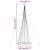 Brad de Crăciun LED Alb rece 138.5 x 138.5 x 399 cm Metal GartenMobel Dekor