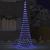 Brad de Crăciun LED albastru 138.5 x 138.5 x 399 cm Metal GartenMobel Dekor