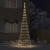Brad de Crăciun LED Alb cald 138.5 x 138.5 x 399 cm Metal GartenMobel Dekor