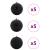Set de Globuri de Crăciun 15 pcs Negru GartenMobel Dekor