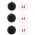Set de Globuri de Crăciun 9 pcs Negru GartenMobel Dekor