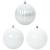 Set de Globuri de Crăciun 15 pcs Alb GartenMobel Dekor