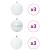 Set de Globuri de Crăciun 9 pcs Alb GartenMobel Dekor