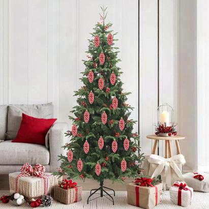 Decorațiuni pentru Pomul de Crăciun 40 pcs Roșu GartenMobel Dekor