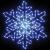 Fulger de Crăciun cu 156 LED albastru 55.5 x 55.5 x 0.75 cm PVC GartenMobel Dekor
