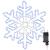 Fulger de Crăciun cu 156 LED albastru 55.5 x 55.5 x 0.75 cm PVC GartenMobel Dekor