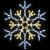 Fulger de Crăciun cu 180 LED Alb cald 56 x 49 x 0.7 cm PVC GartenMobel Dekor