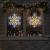 Fulger de Crăciun cu 180 LED Alb cald 56 x 49 x 0.7 cm PVC GartenMobel Dekor