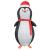 Figură de pinguin de zăpadă Alb cald 78 x 88 x 180 cm țesătură GartenMobel Dekor