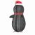 Figură de pinguin de zăpadă Alb cald 78 x 88 x 180 cm țesătură GartenMobel Dekor