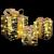 Cutie cadou cu 60 LED 3 pcs Alb cald 20 x 20 x 20 cm PET GartenMobel Dekor