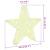 Stea 3D cu 50 LED Alb cald 55 x 53.5 x 10 cm Acril GartenMobel Dekor