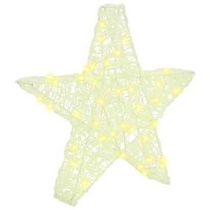 Stea 3D cu 50 LED Alb cald 55 x 53.5 x 10 cm Acril GartenMobel Dekor