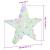 Stea 3D cu 50 LED Multicolour 55 x 53.5 x 10 cm Acril GartenMobel Dekor