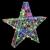 Stea 3D cu 50 LED Multicolour 55 x 53.5 x 10 cm Acril GartenMobel Dekor