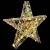 Stea 3D cu 50 LED Alb cald 55 x 52.5 x 9 cm PET GartenMobel Dekor