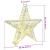 Stea 3D cu 50 LED Alb cald 55 x 52.5 x 9 cm PET GartenMobel Dekor