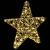 Stea 3D cu 50 LED Alb cald 55 x 52.5 x 9 cm Ratan GartenMobel Dekor