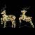 Renii LED cu 40 LED 2 pcs Alb cald 64 x 42 x 15 cm PET GartenMobel Dekor