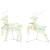Renii LED cu 40 LED 2 pcs Alb cald 64 x 42 x 15 cm PET GartenMobel Dekor