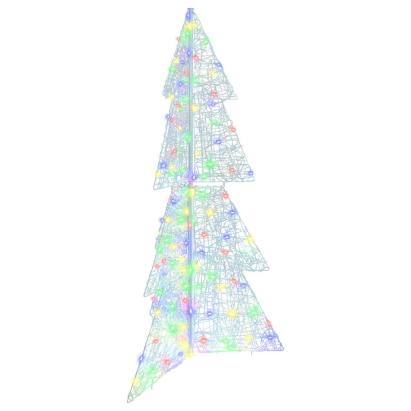 Brad de Crăciun cu 160 LED Multicolour 150 cm Acril GartenMobel Dekor