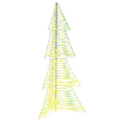 Brad de Crăciun cu 160 LED Alb cald 150 cm PET GartenMobel Dekor