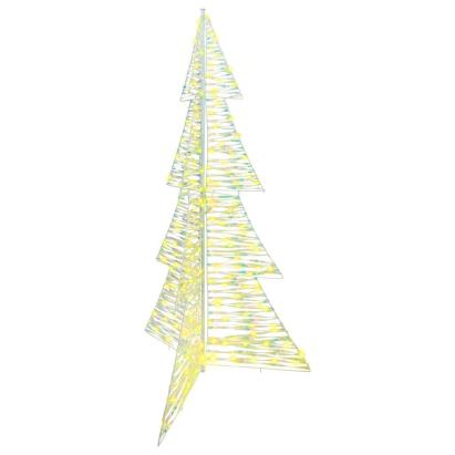 Brad de Crăciun cu 240 LED Alb cald 180 cm PET GartenMobel Dekor