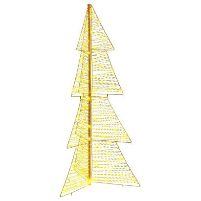 Brad de Crăciun cu 160 LED Alb cald 150 cm PET GartenMobel Dekor